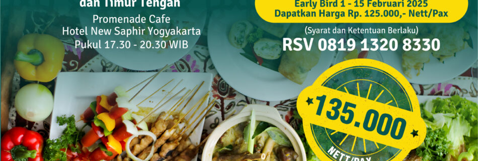 Paket Buka Puasa Prasmanan 2025 Rp 135.000 di Hotel New Saphir Yogyakarta